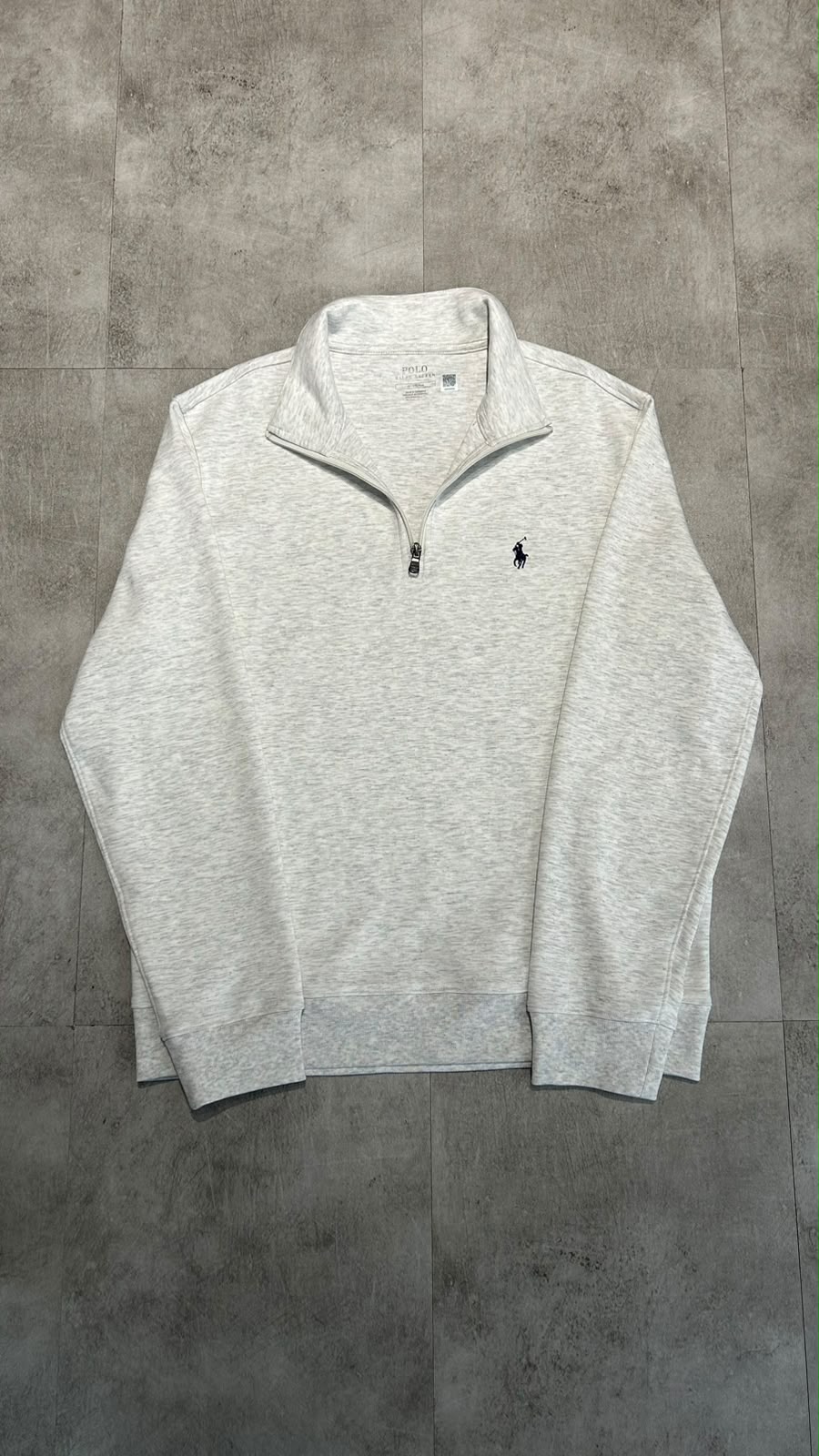 QUARTER ZIP RL "GRAY"