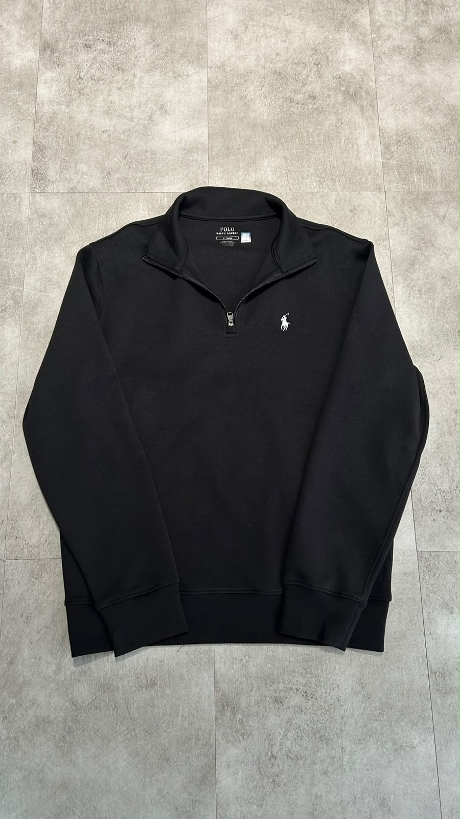QUARTER ZIP RL "BLACK"
