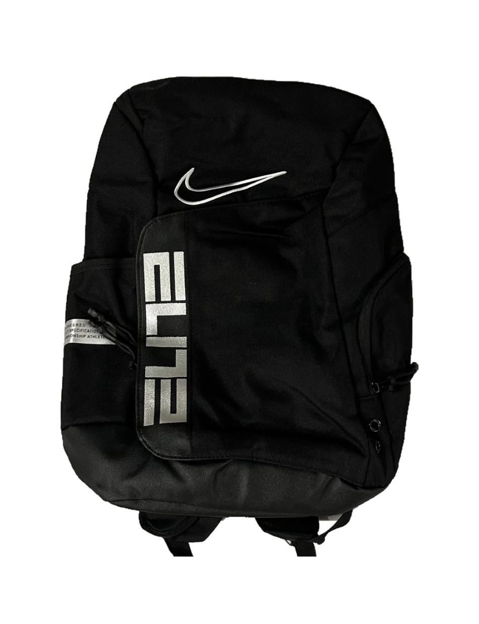 MOCHILA NIKE ELITE "black silver"